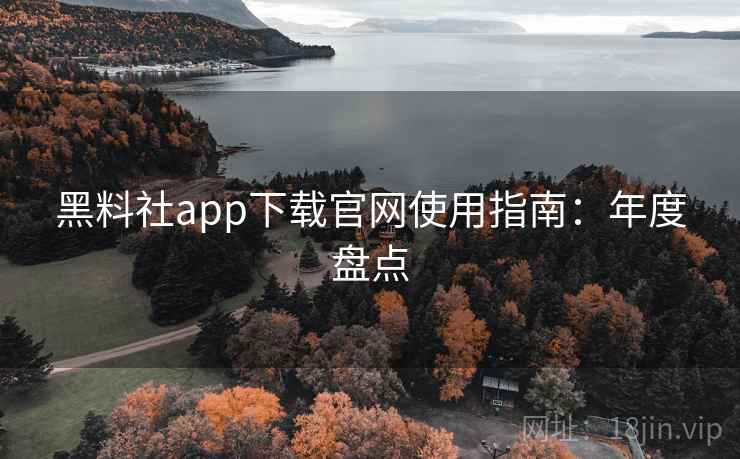 黑料社app下载官网使用指南：年度盘点